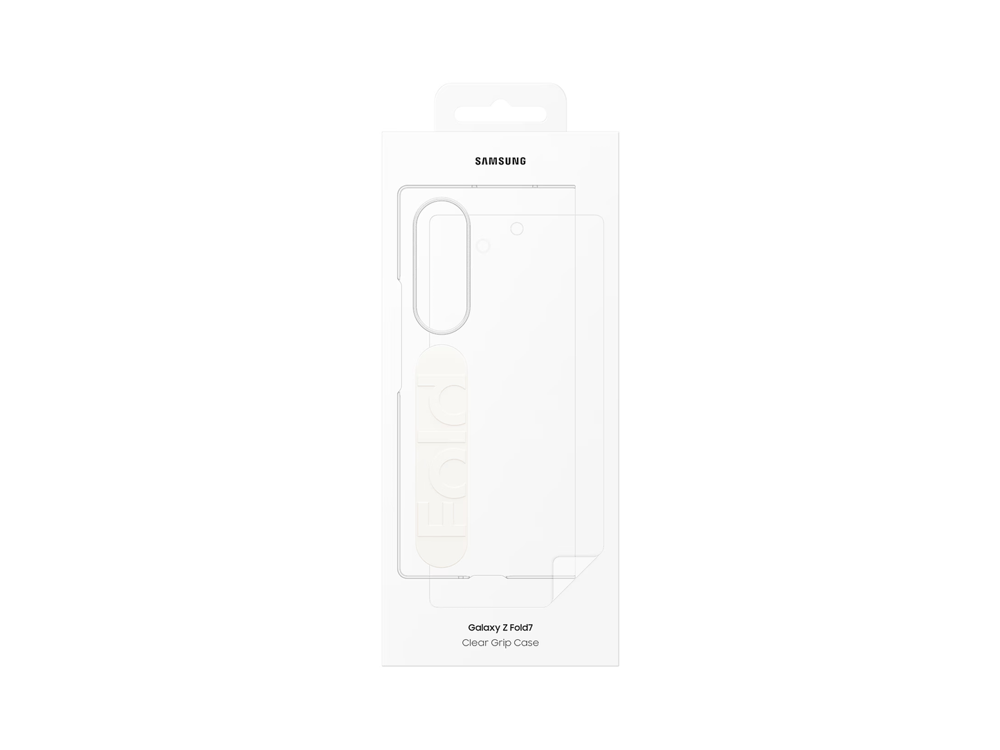 Samsung Galaxy Z Fold7 Clear Grip Case With Anti-reflecting Screen Protector Film - South Port™