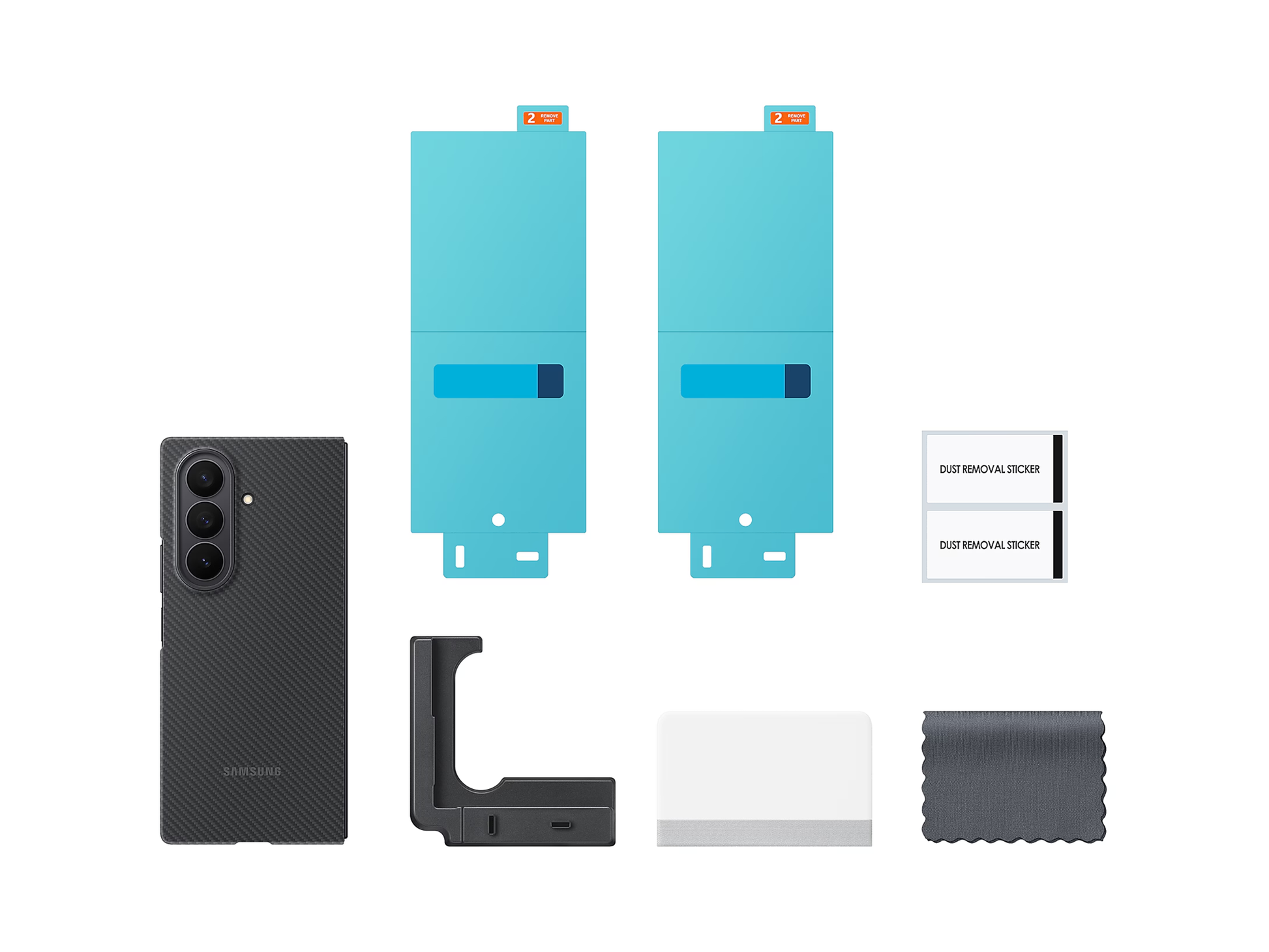 Samsung Galaxy Z Fold7 Carbon Shield Case With Anti-reflecting Front Screen Protector Film - South Port™